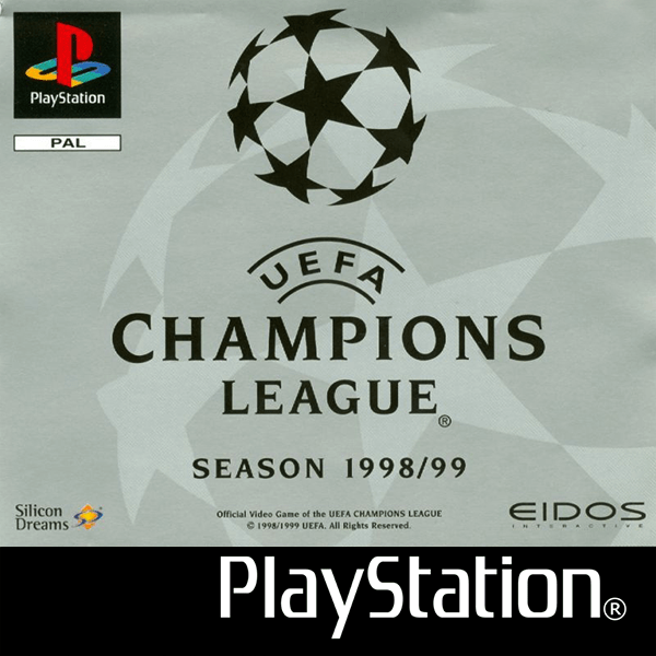 UEFA Champions League Season 1998/1999 box art for Playstation